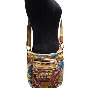 Fossil Multicolor Floral Crossbody Bag